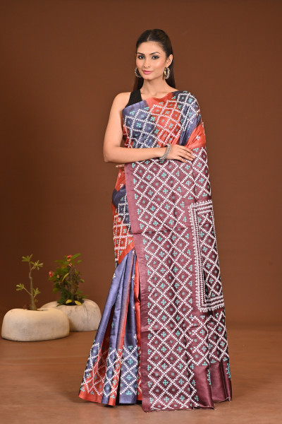 TOSSOR DAI GUJRATI MIRROR SAREE