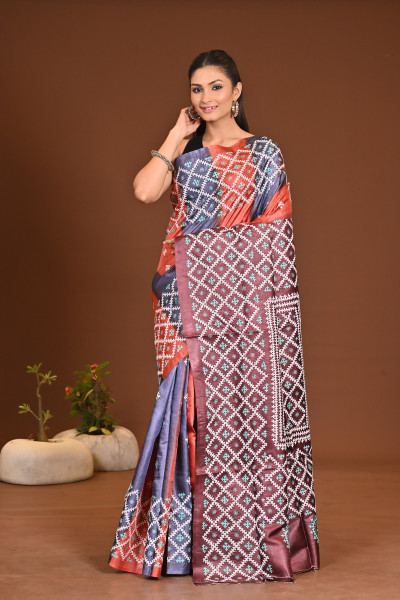 TOSSOR DAI GUJRATI MIRROR SAREE