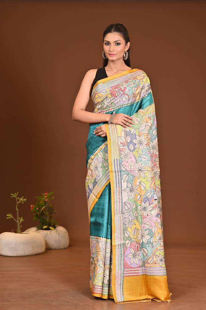 Image of TOSSOR DYE COLLAGE SAREE