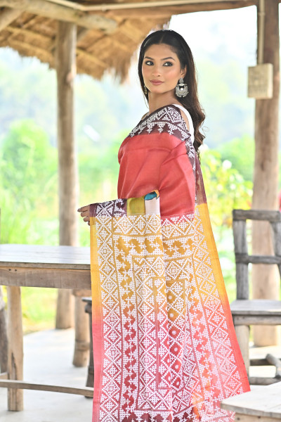 TOSSOR FUSION KANTHA SAREE