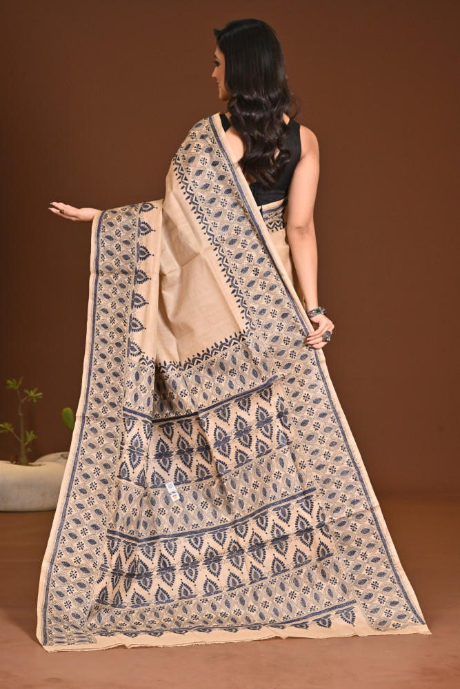 TUSSAR SILK KANTHA SAREE