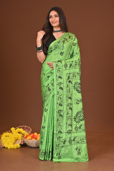 VANIKA BLENDED SILK KANTHA SAREE