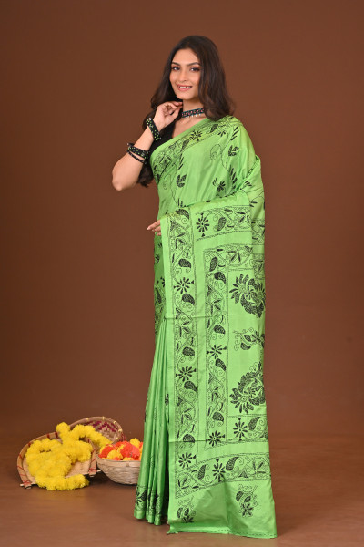 VANIKA BLENDED SILK KANTHA SAREE
