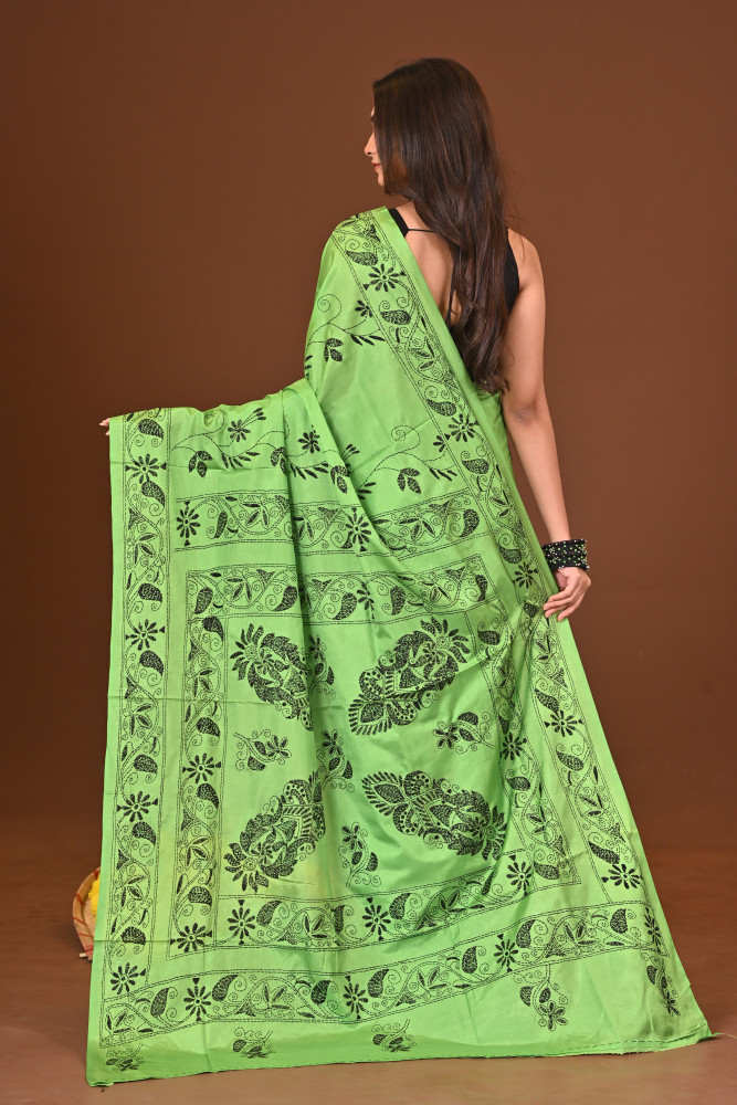 VANIKA BLENDED SILK KANTHA SAREE