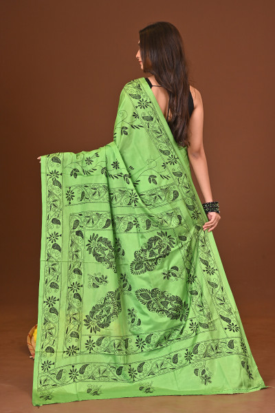 VANIKA BLENDED SILK KANTHA SAREE