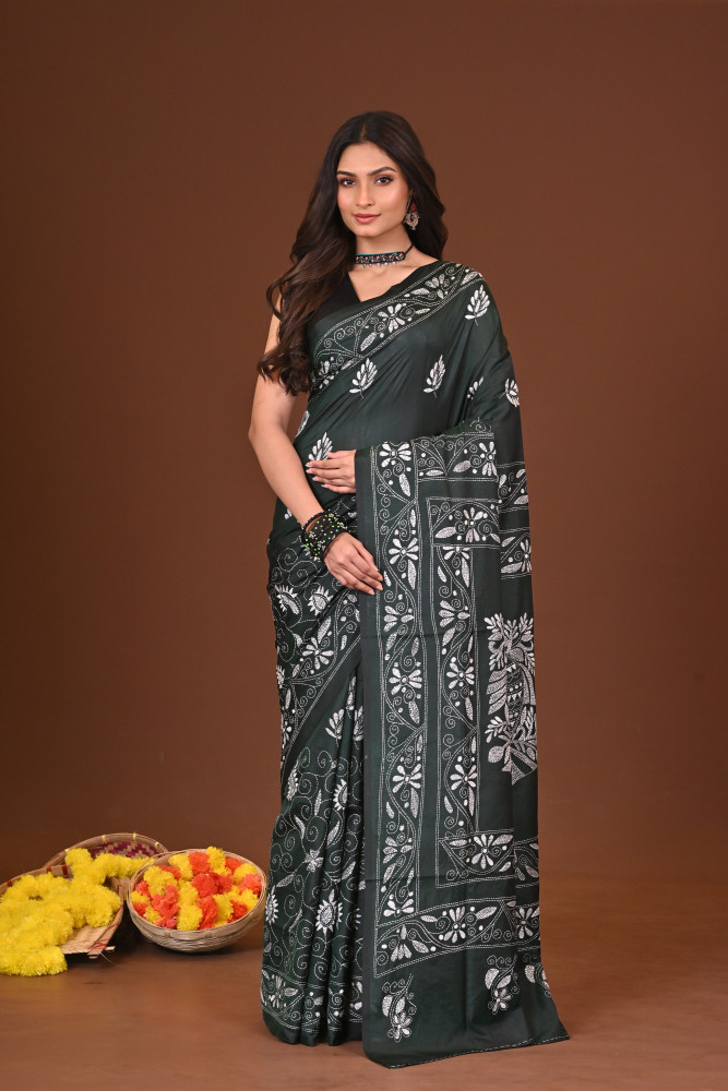 VRINDA BLENDED SILK KANTHA SAREE