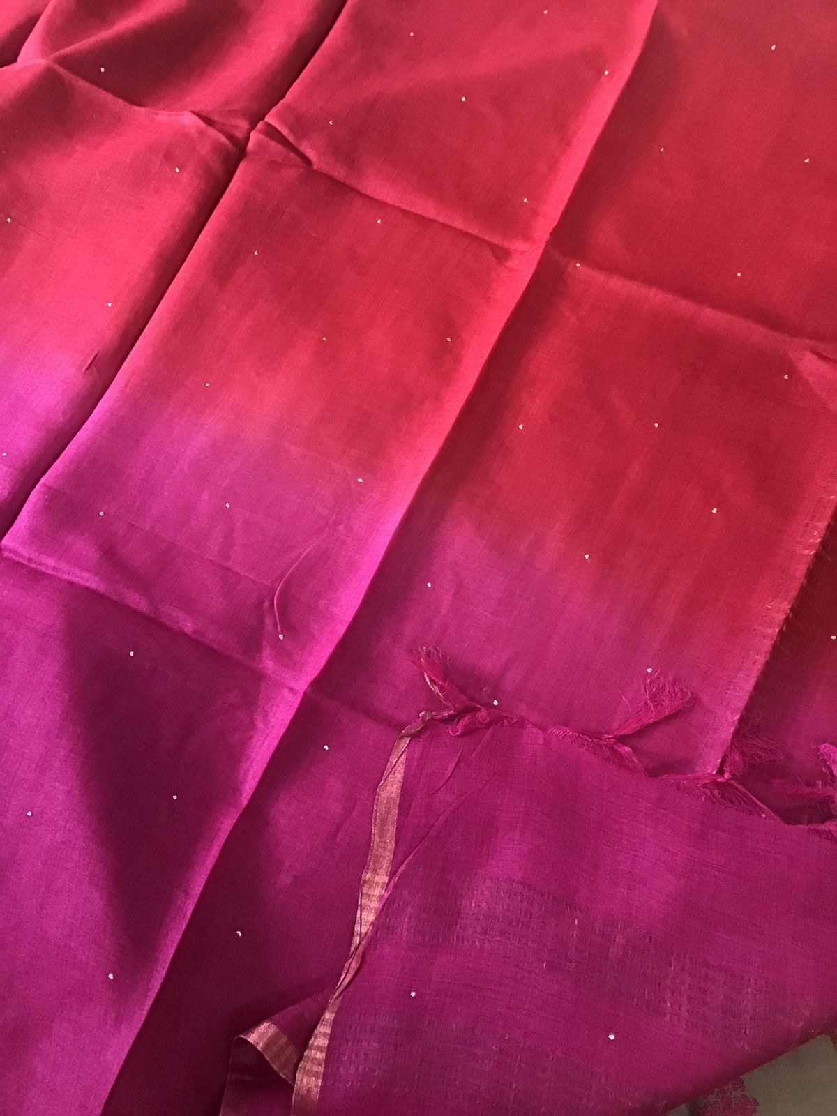 Pure Muslin Silk Embroidered Suit - Beige