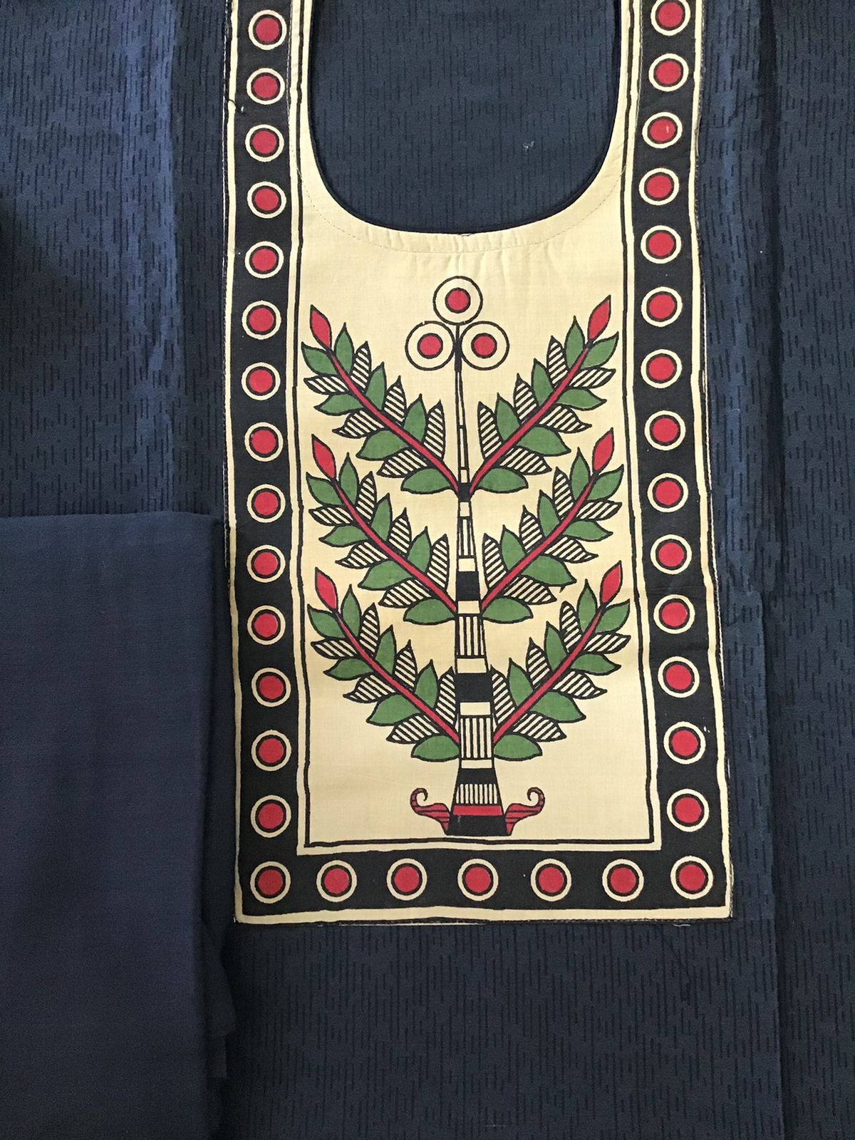 Soft Silk Printed Suit - Blue