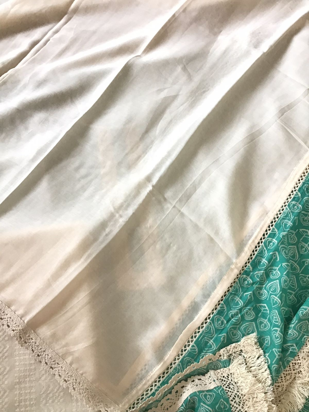 Pure Muslin Silk Printed Embroidered Suit - Green