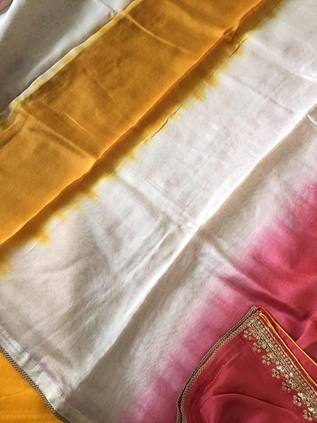 Pure Chanderi Embroidered Suit - Pink