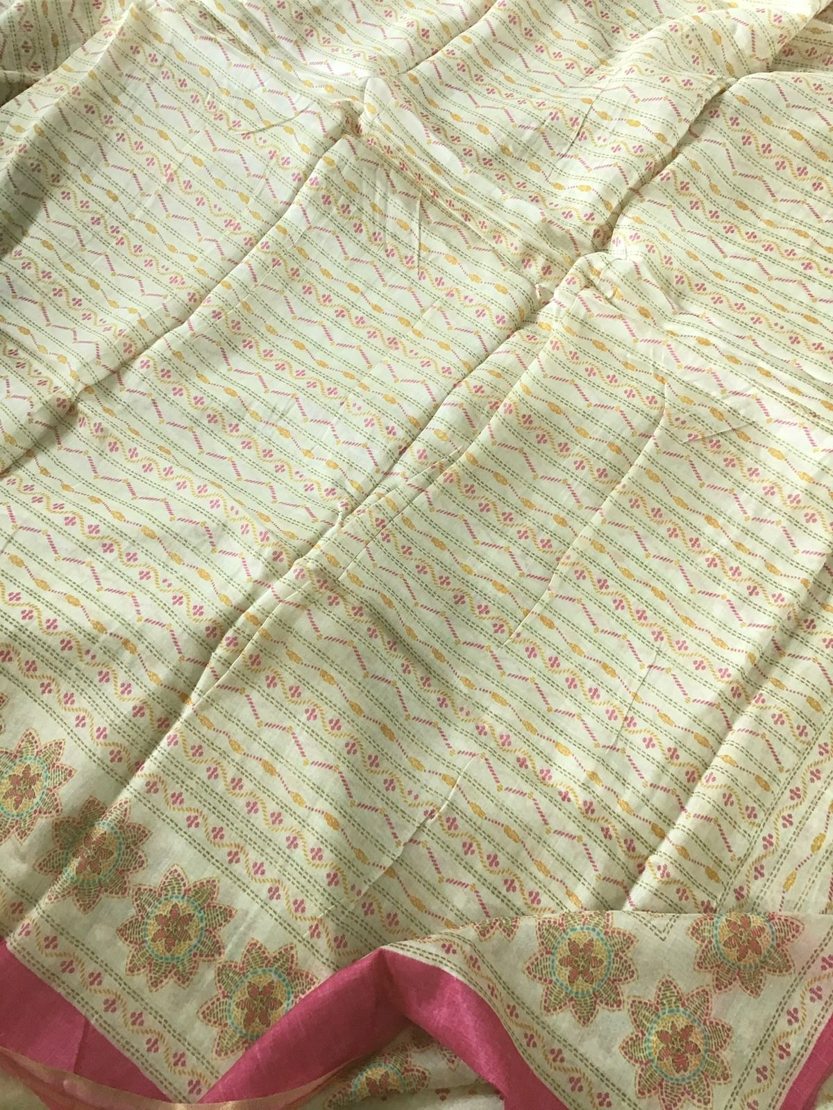 Pure Muslin Printed Banarasi Weaved Suit - Green