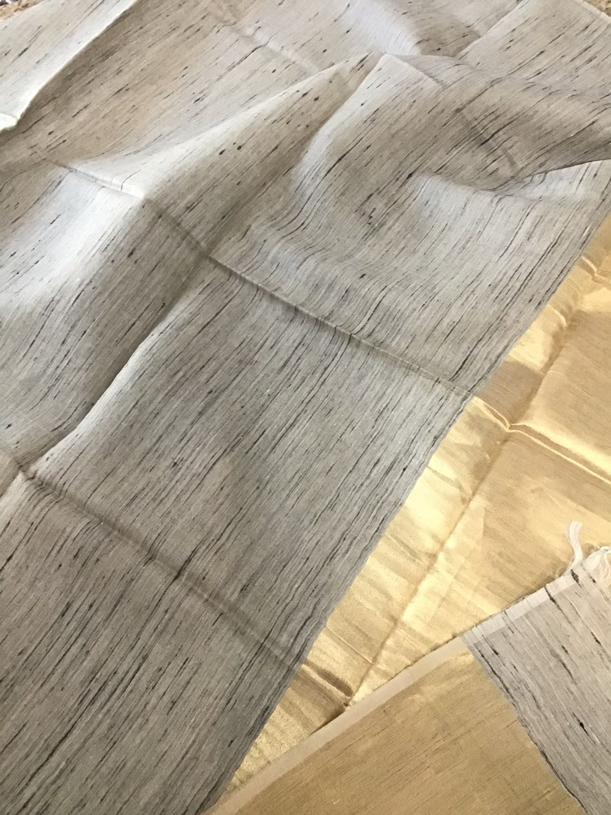 Pure Cotton Silk Embroidered Suit - Green