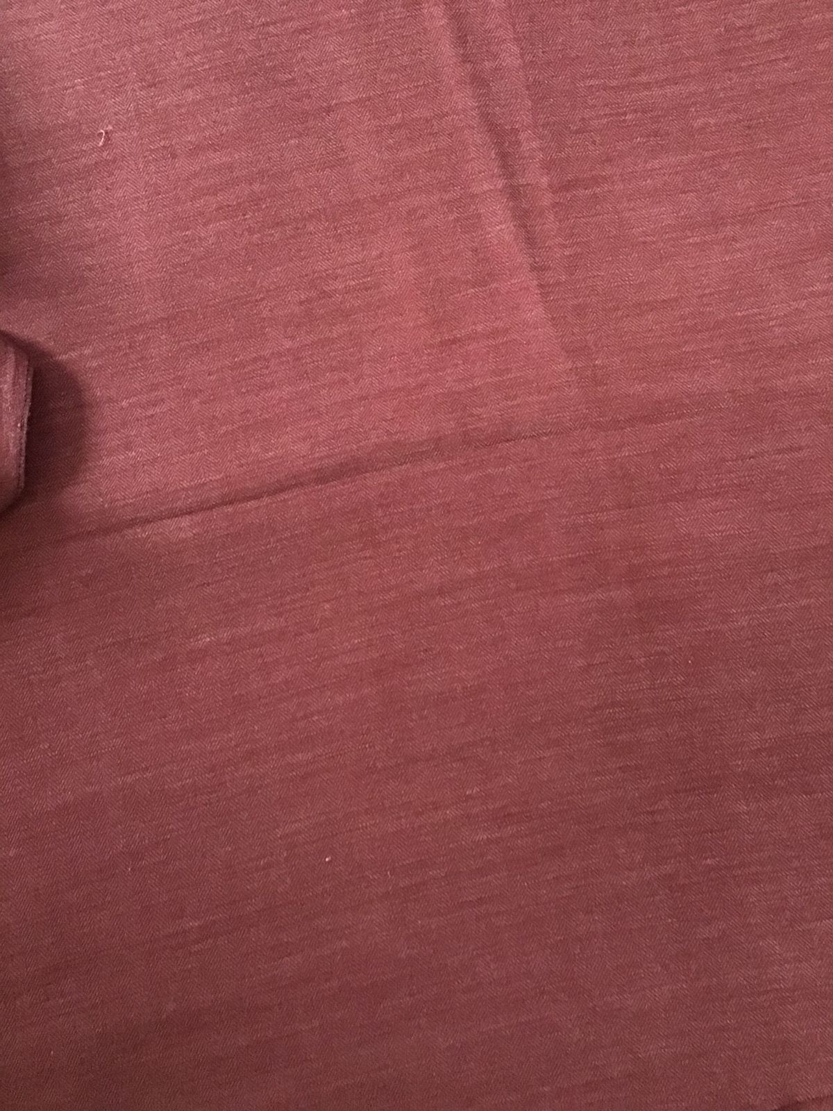 Pure Woollen Basbara Cotton Silk Printed Suit - Brick Red