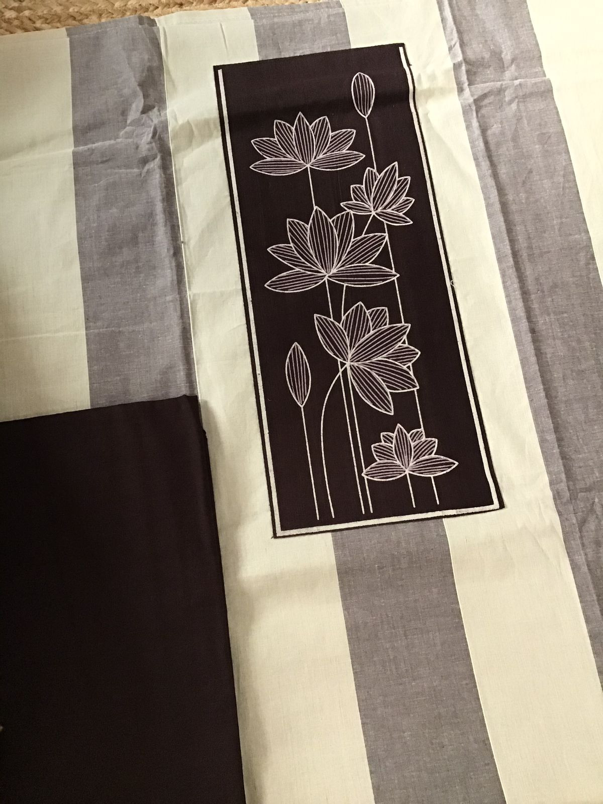 Pure Handloom Cotton Printed Suit - Brown
