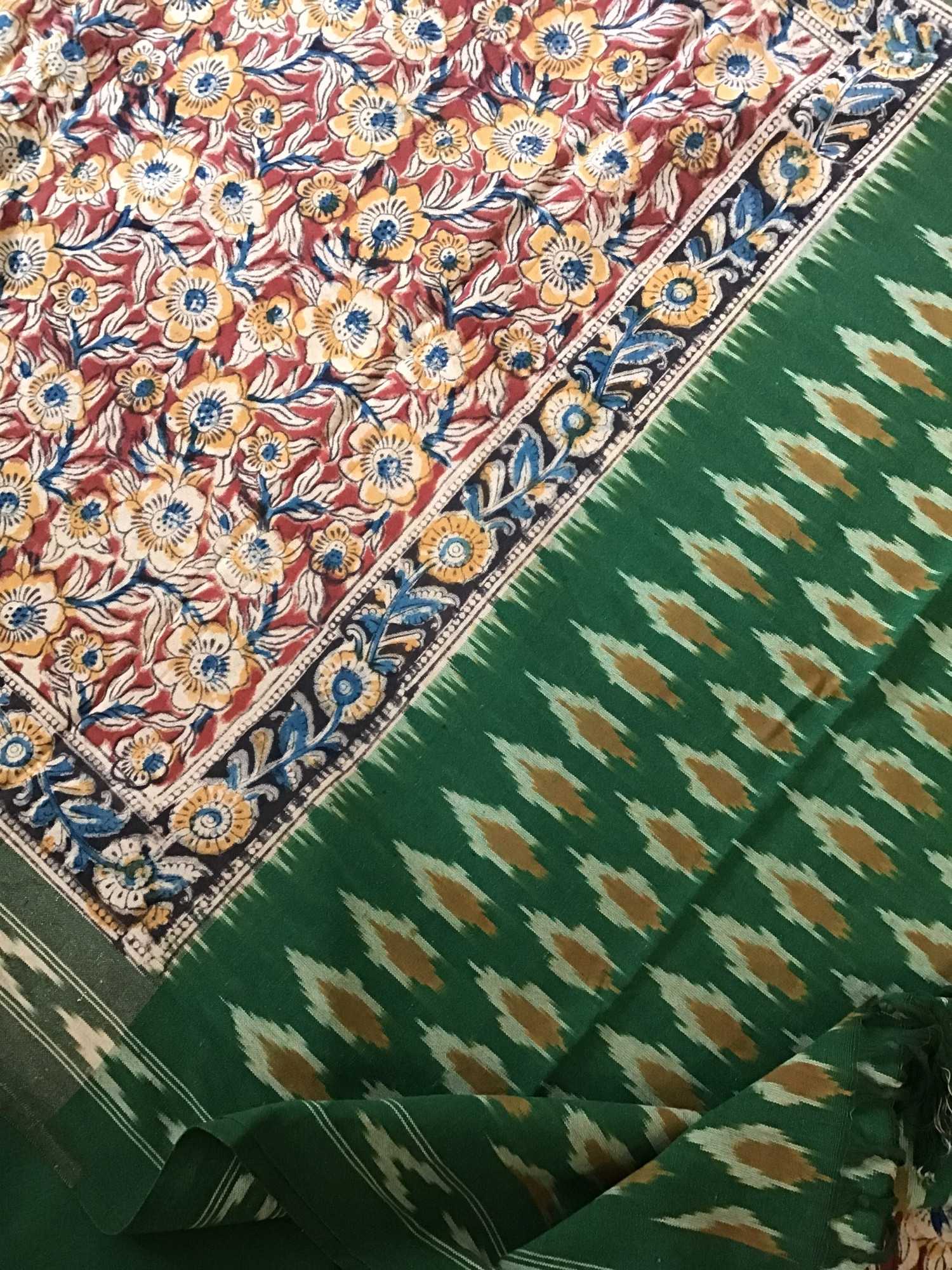 Pure Cotton Printed Embroidered Suit -Maroon