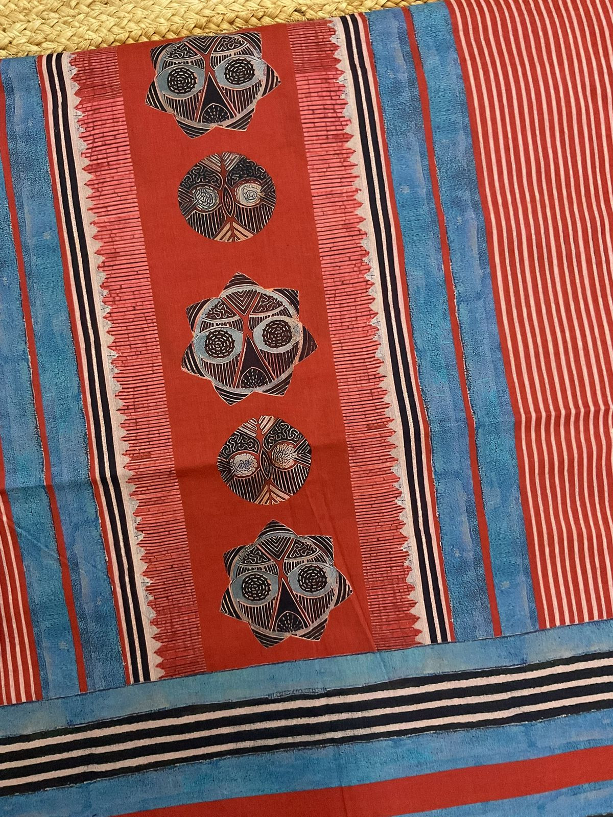 Pure Mul Cotton Printed Suit - Red