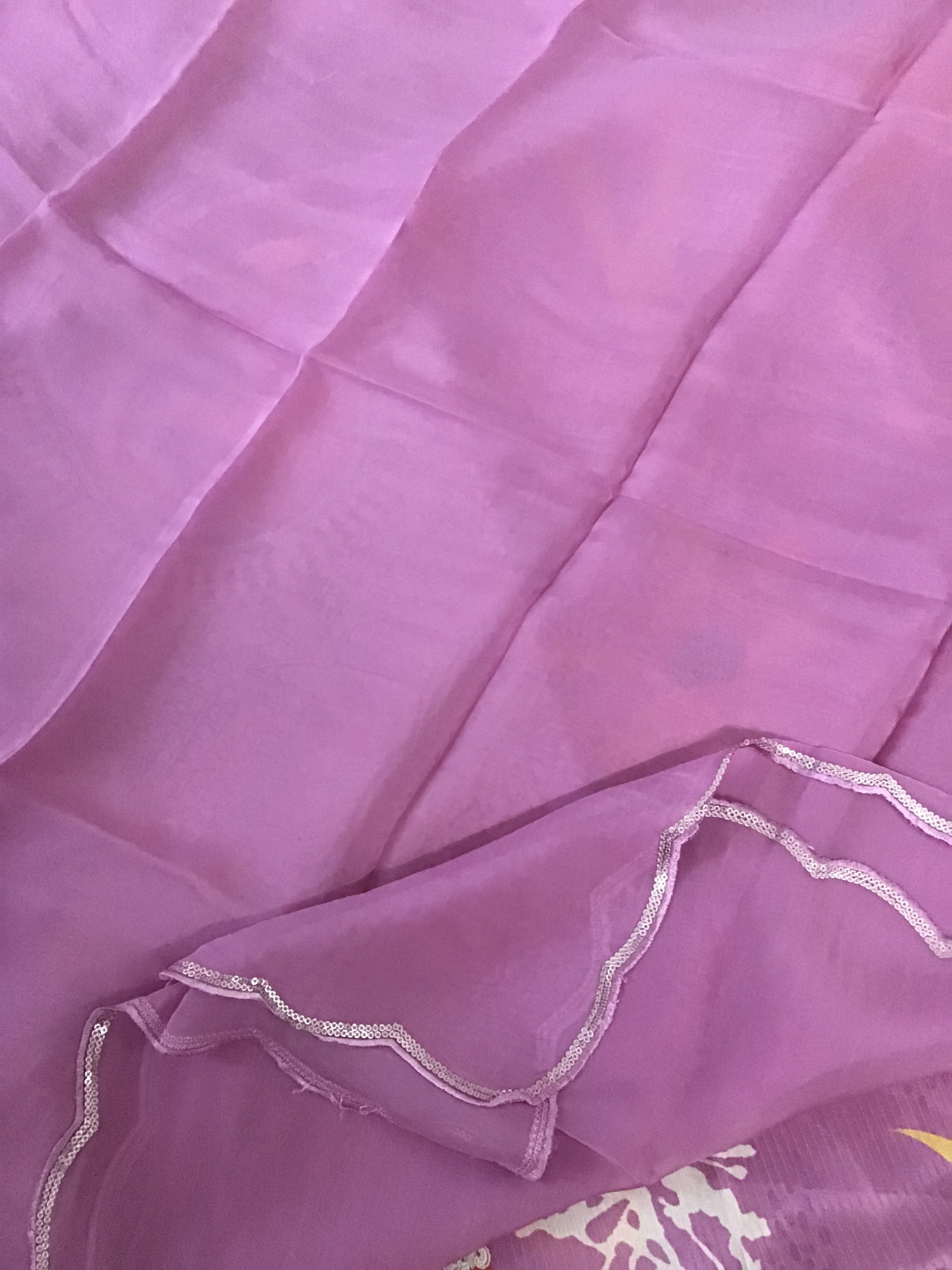 Pure Muslin Silk Printed Embroidered Suit - Pink