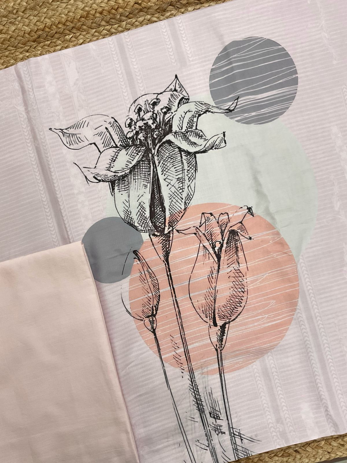 Soft Muslin Printed Suit - Pink