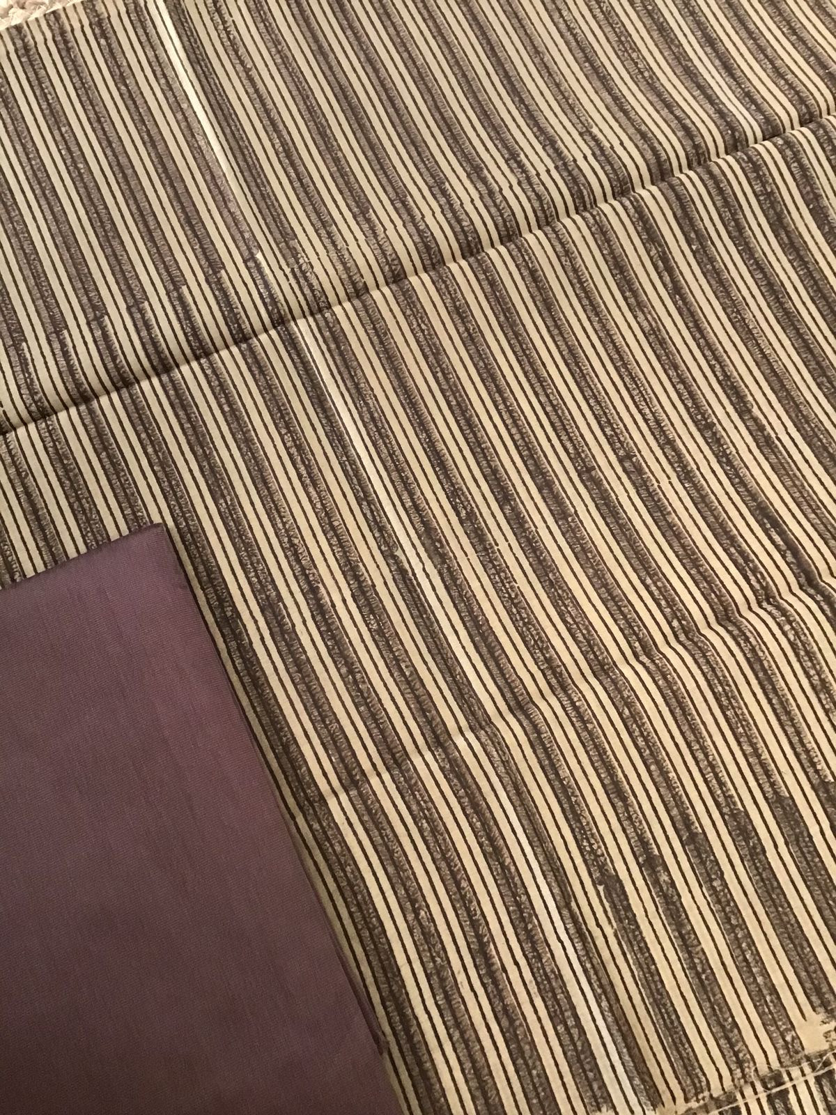 Pure Maheshwari Printed Suit - Brown