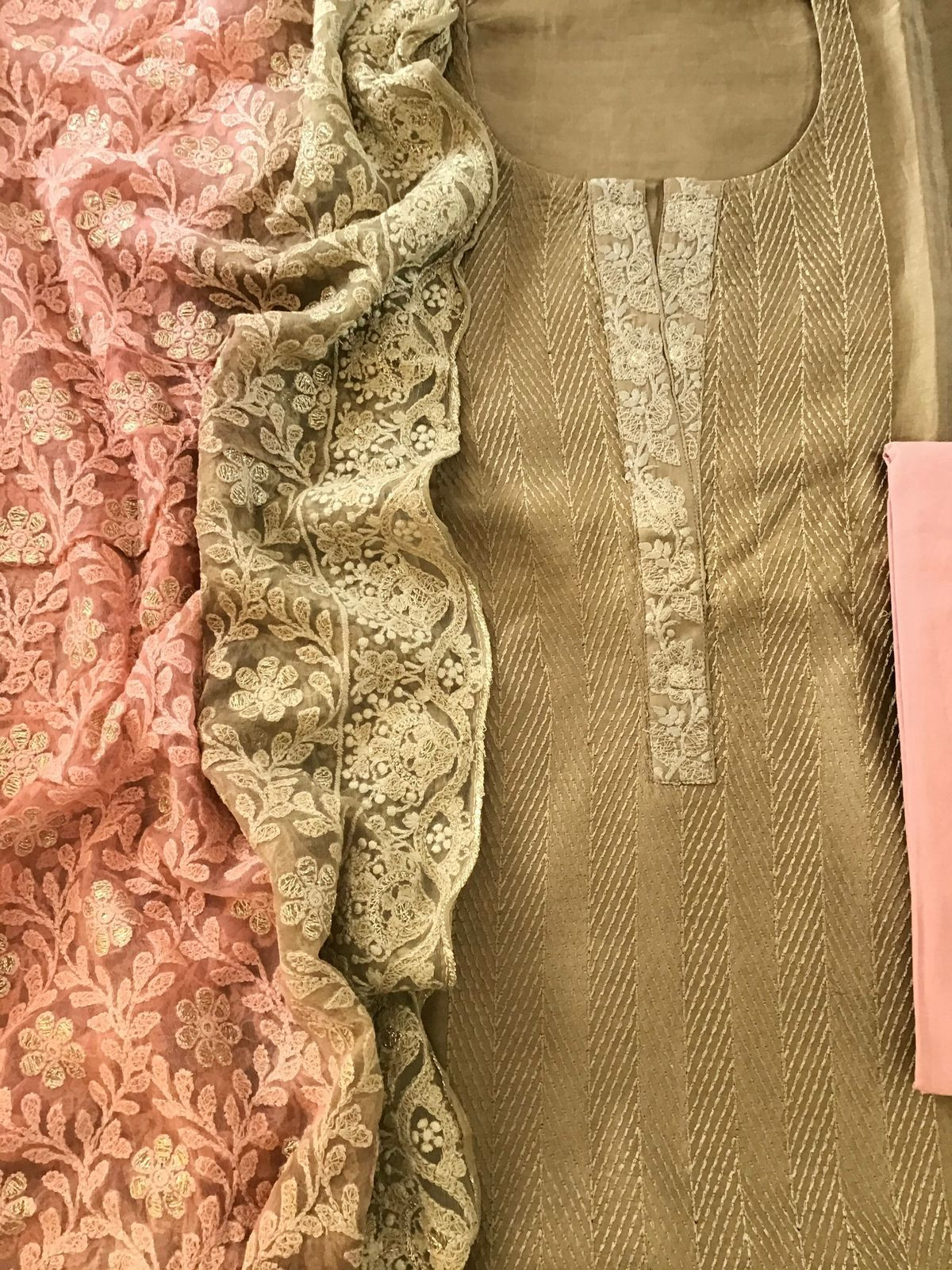 Pure Chanderi Silk Embroidered Suit - Green