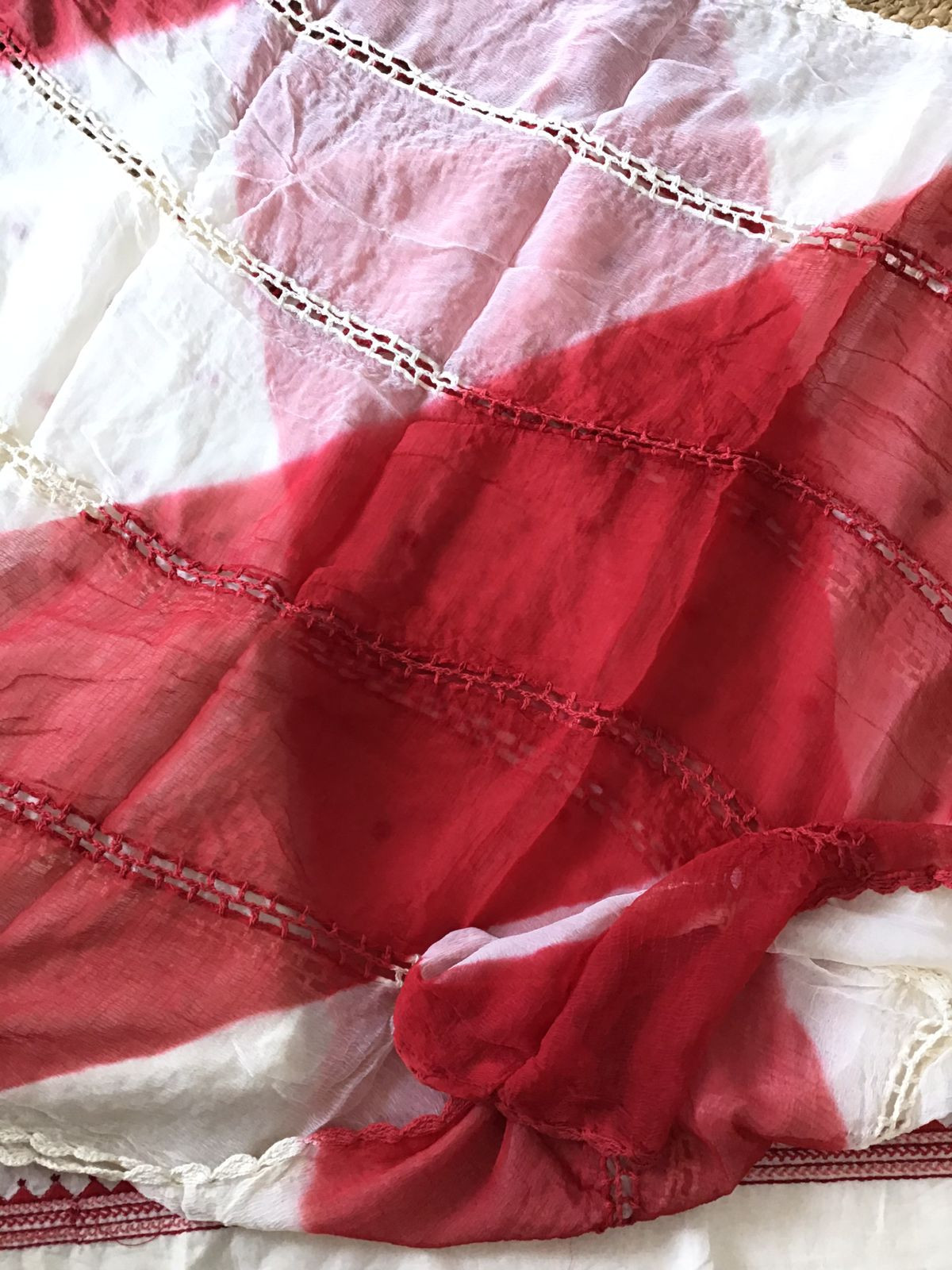 Pure Cotton Embroidered Suit - White