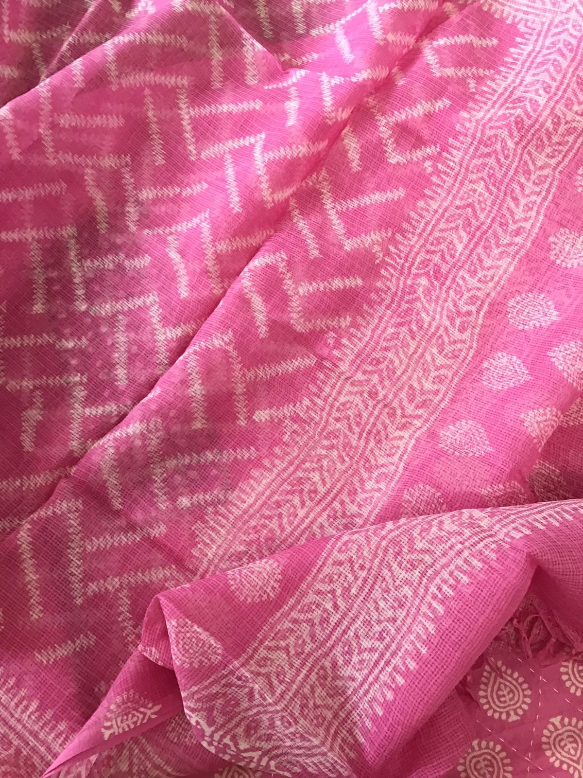 Pure Cotton Printed Embroidered Suit - Pink