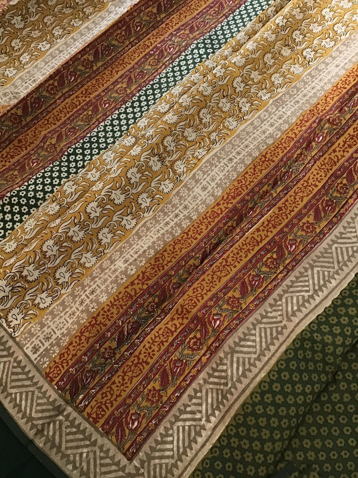 Pure Cottonsilk Printed Suit - Green