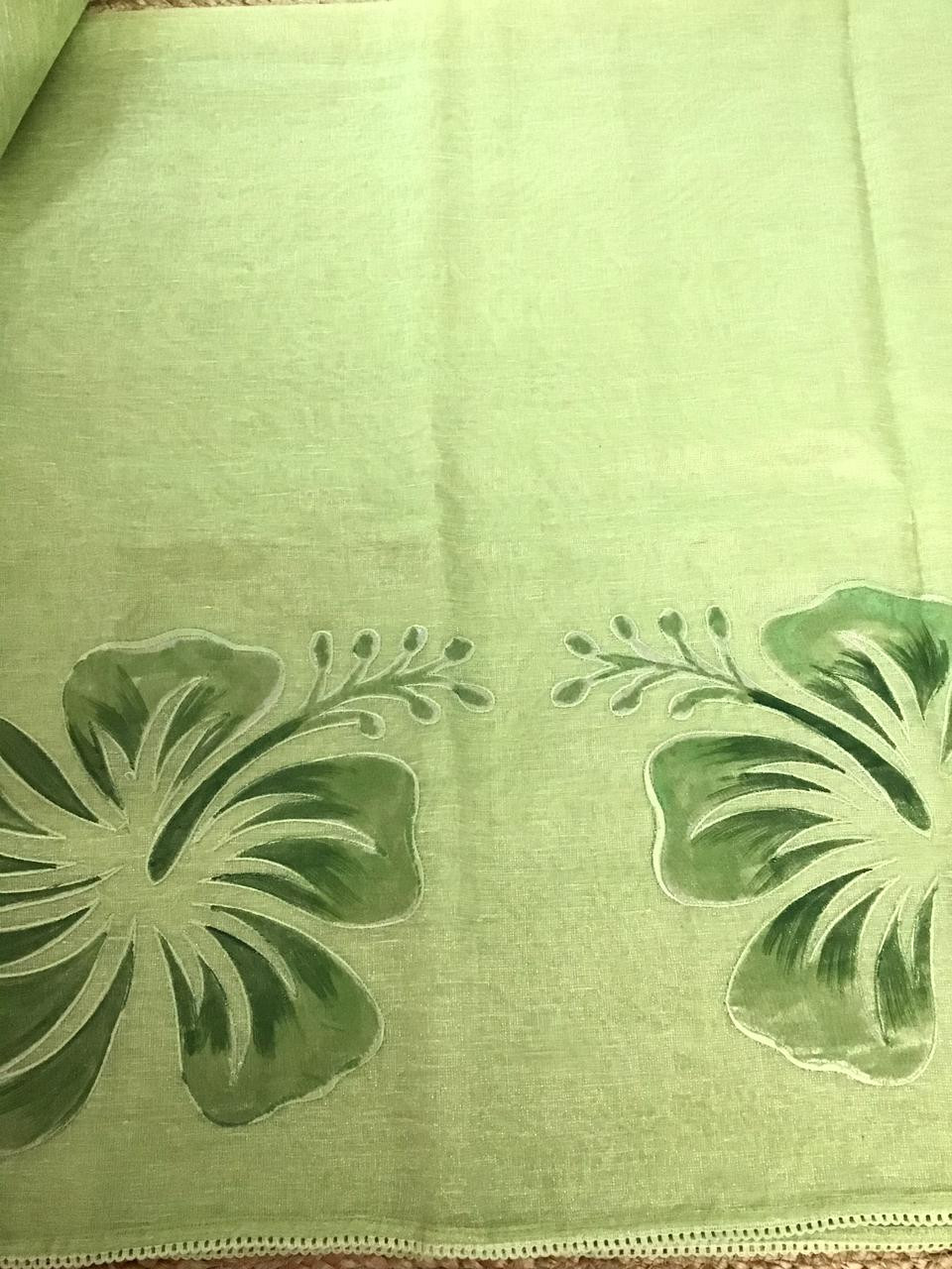 Soft Tissue Chanderi Embroidered Suit - Green