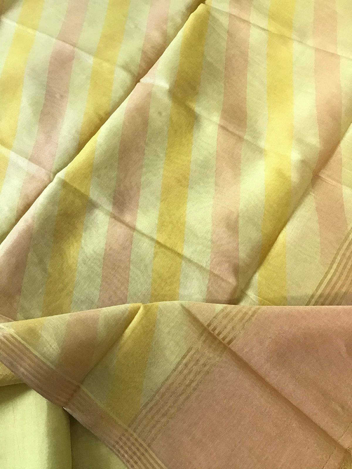 Soft Tissue Chanderi Embroidered Suit - Yellow