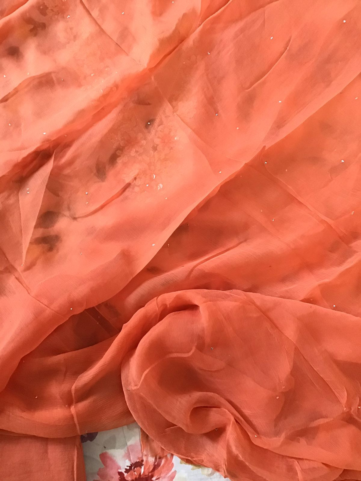 Pure Rayon Cotton Printed Embroidered Suit - White