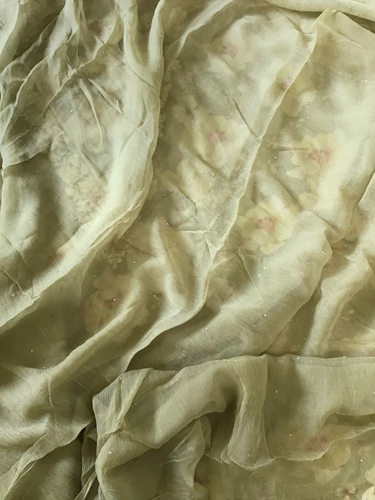 Pure Rayon Cotton Printed Embroidered Suit - Olive