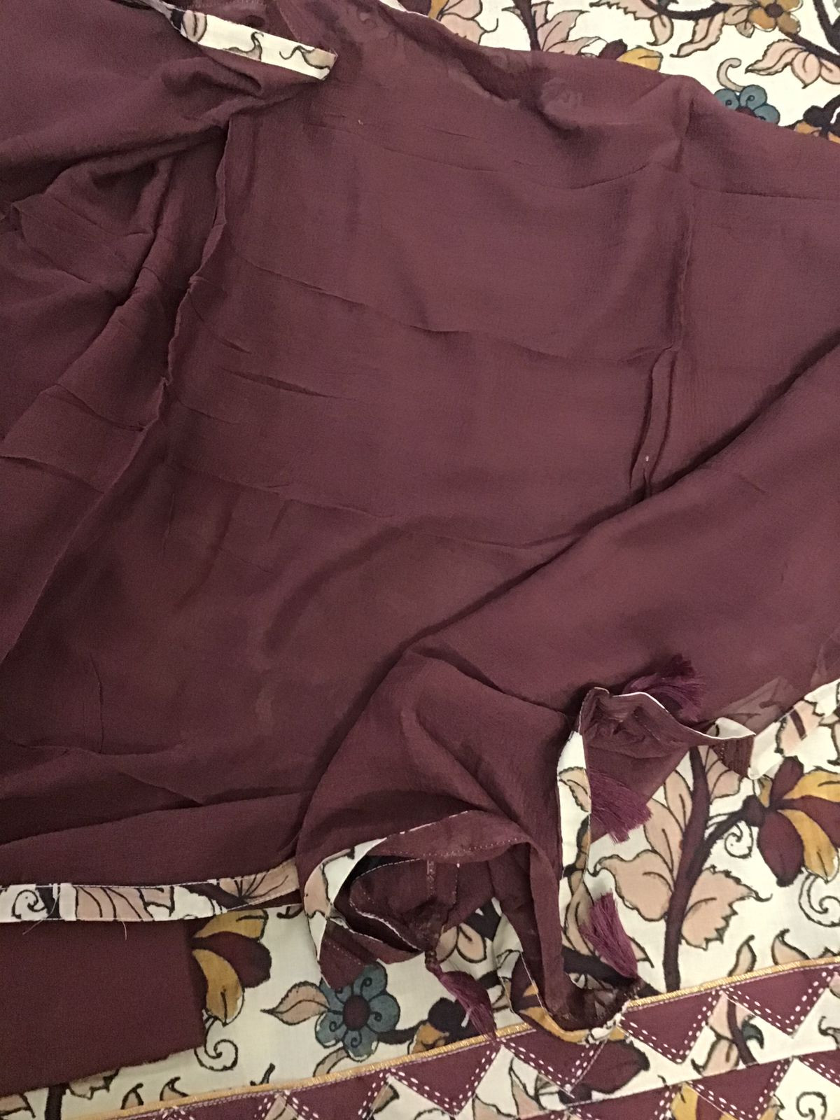 Pure Muslin Printed Suit - Offwhite