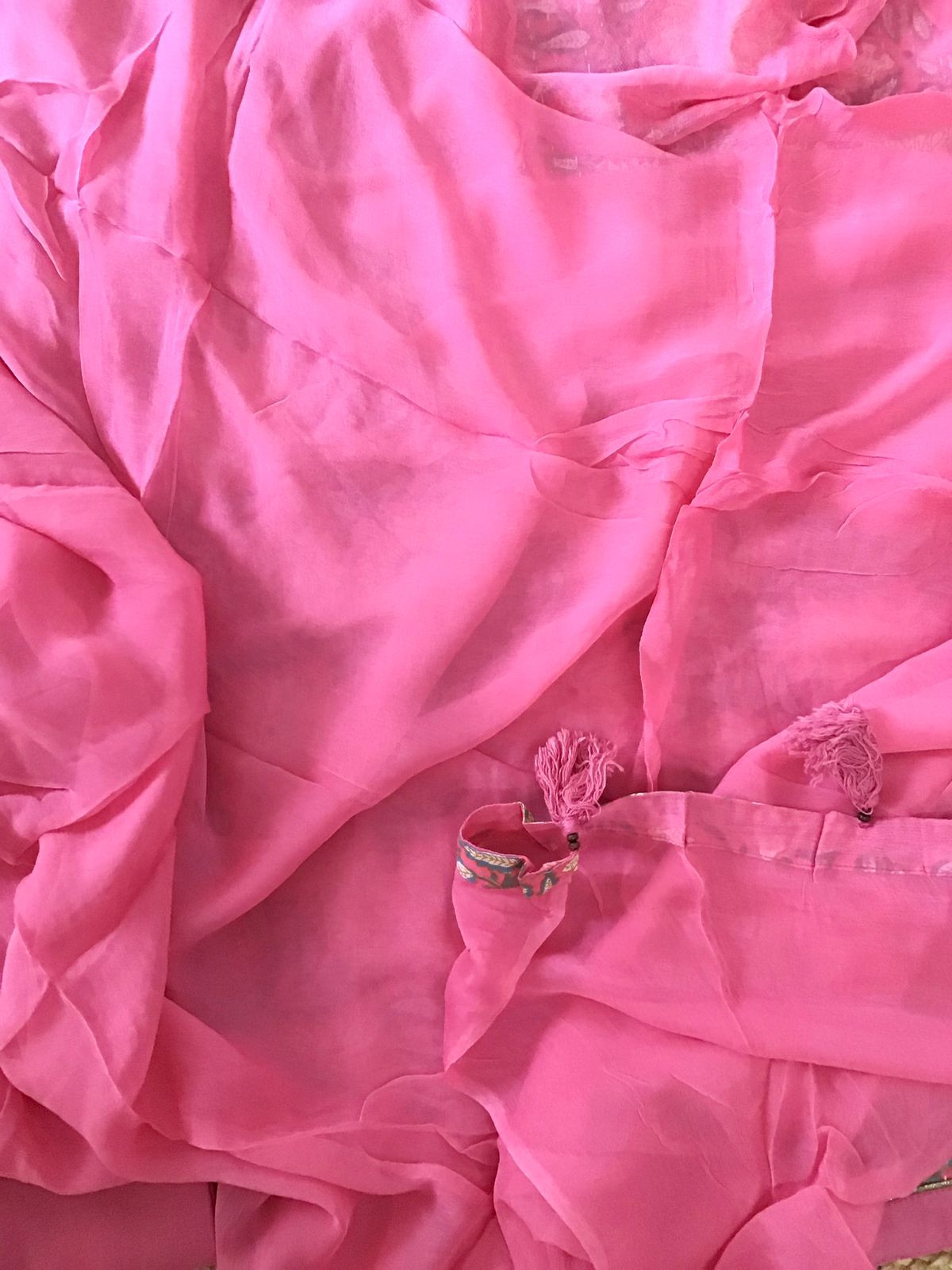 Pure Cotton Printed Embroidered Suit - Pink