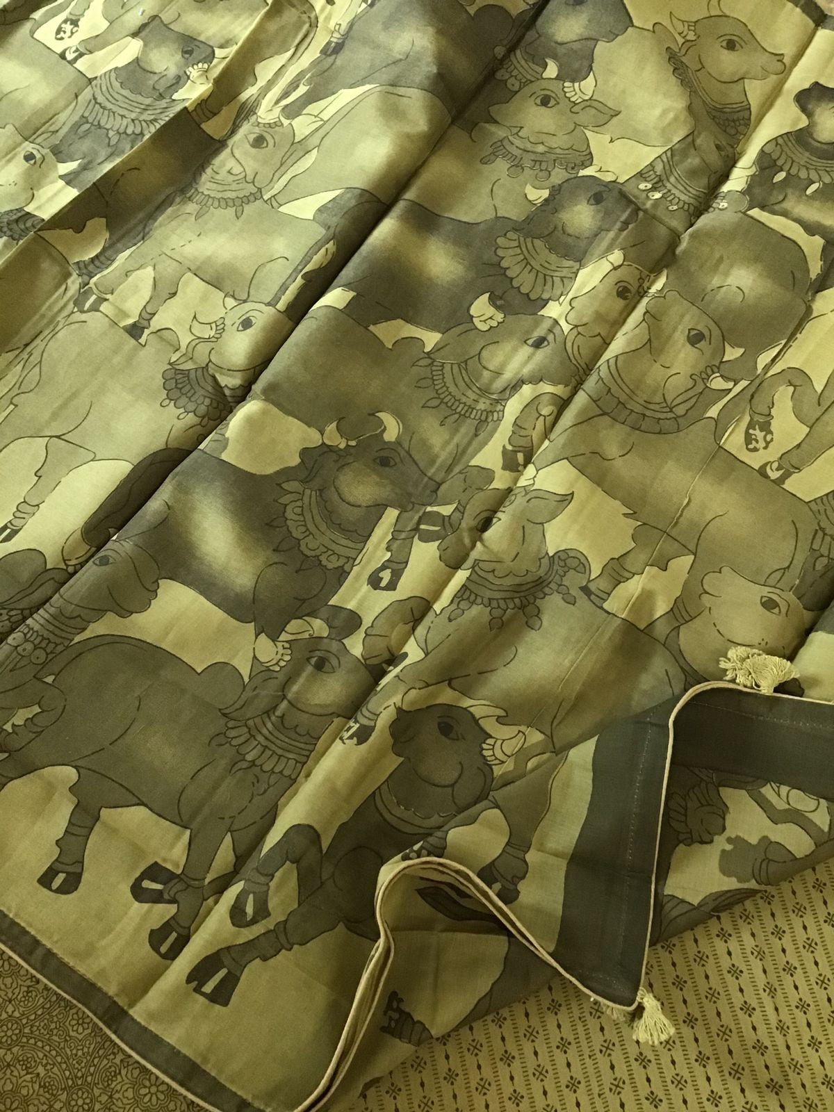 Pure Cotton Printed Suit - Green