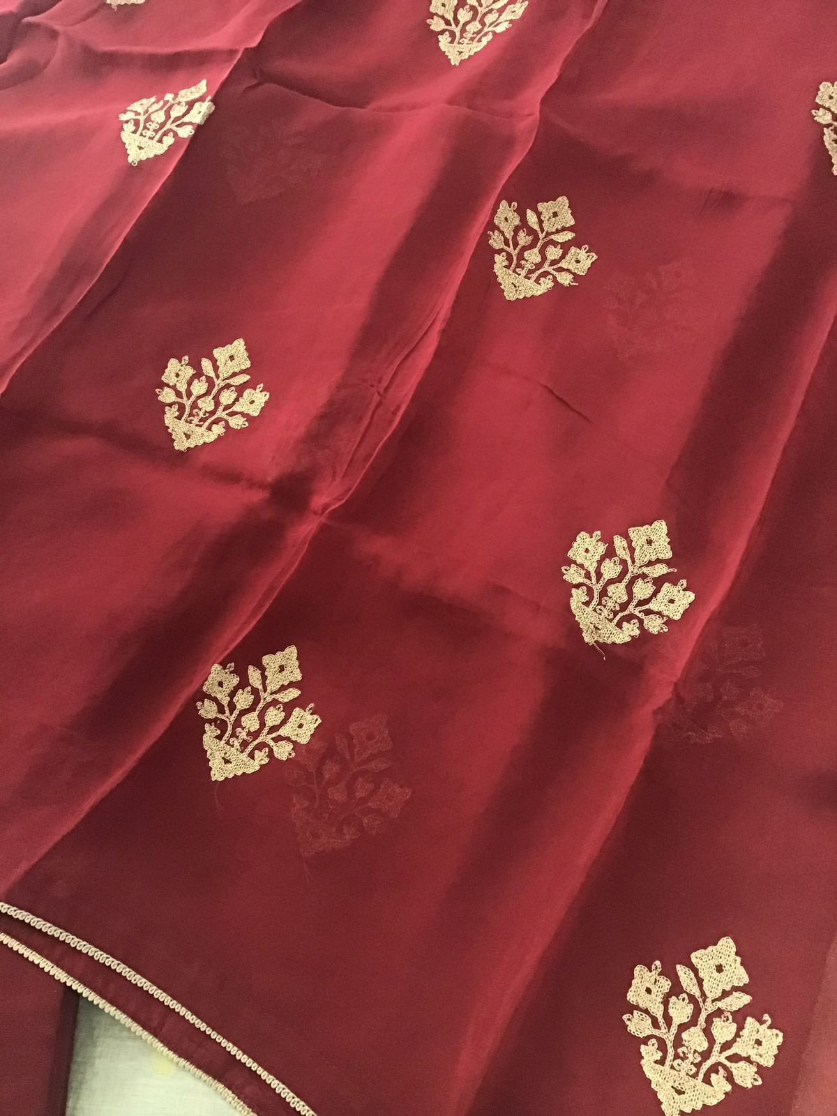 Pure Khadi Chanderi Banarasi Weaved Embroidered Suit - Beige