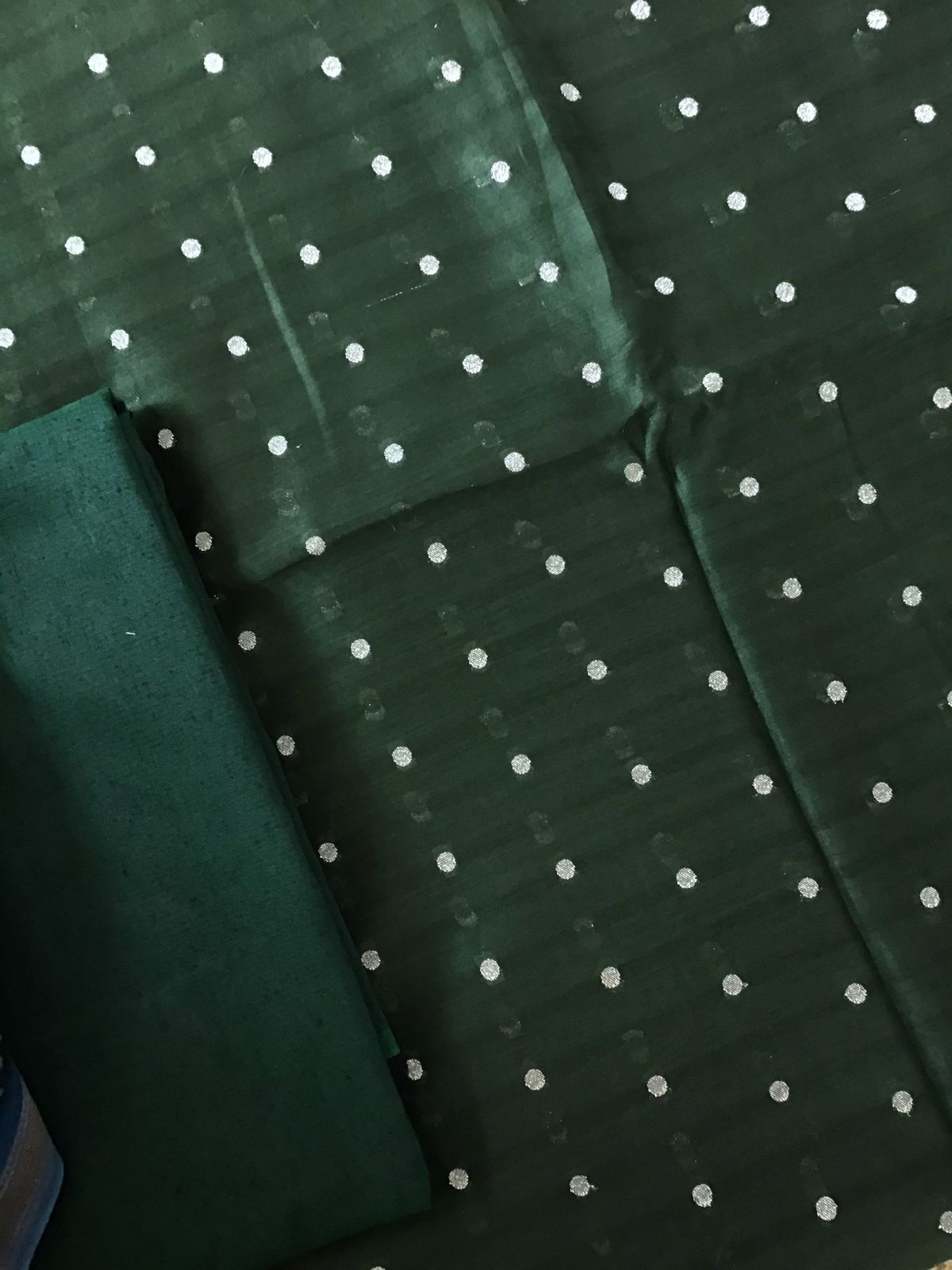 Pure Maheshwari Silk Printed Banarasi Weaved - Green