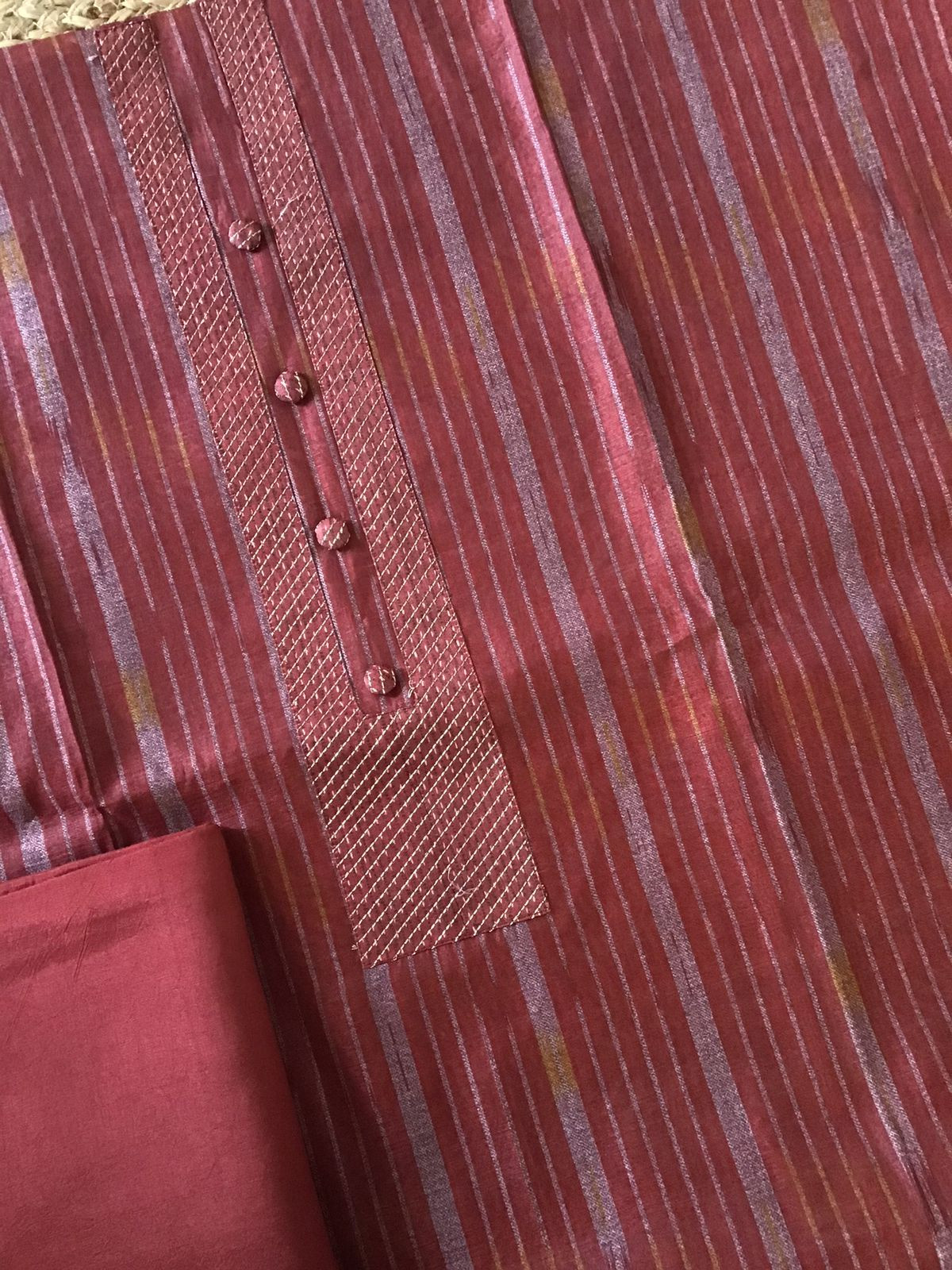 Soft Upada Silk Printed Suit - Maroon