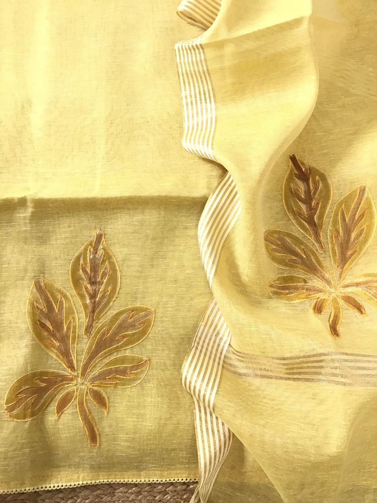 Soft Tissue Chanderi Embroidered Suit - Yellow