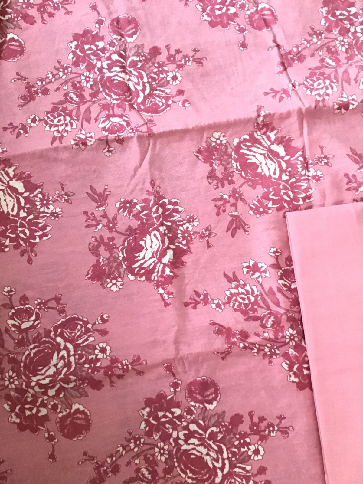 Soft Malai Chanderi Printed Suit - Pink