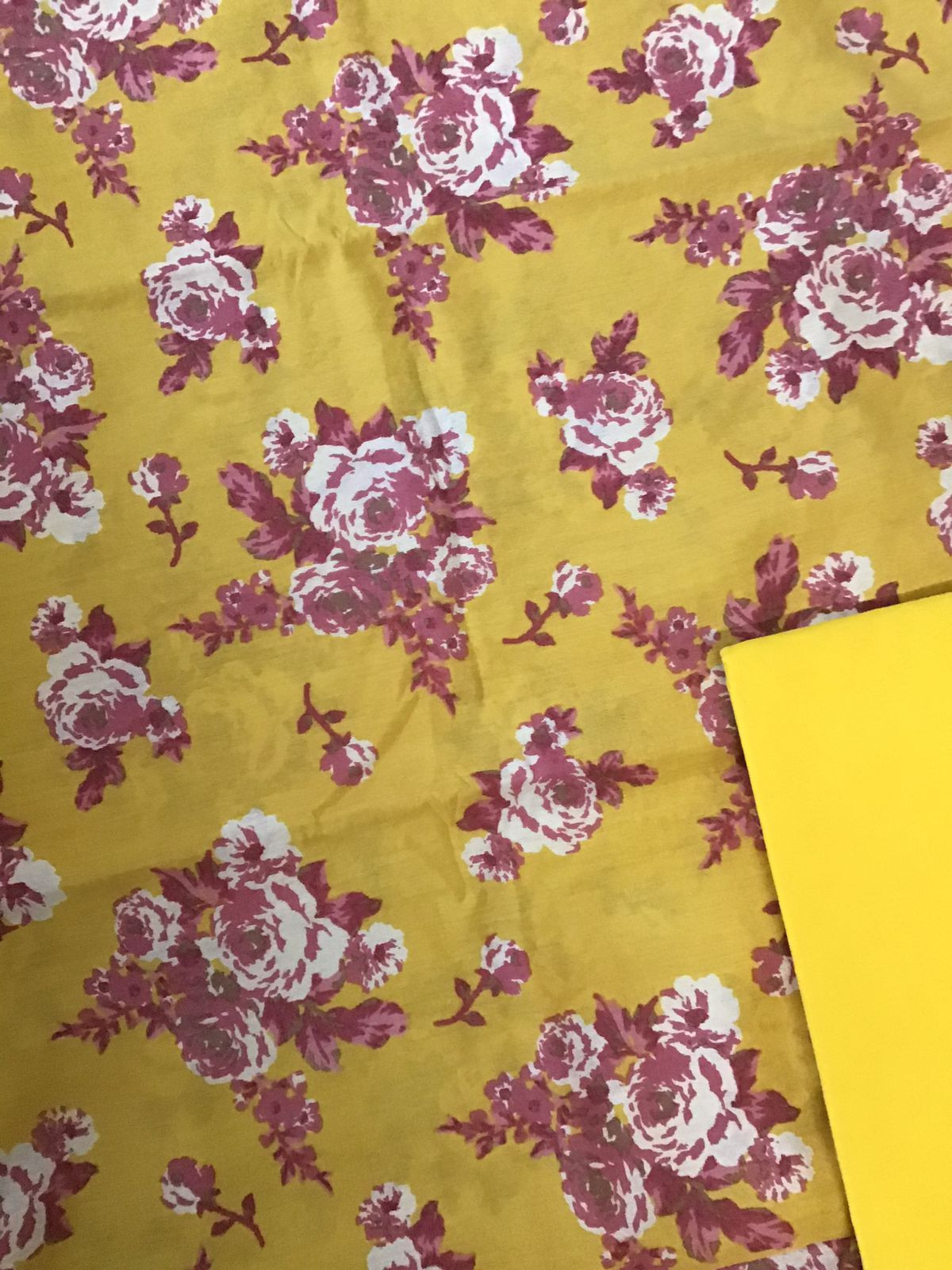 Soft Malai Chanderi Printed Suit - Yellow