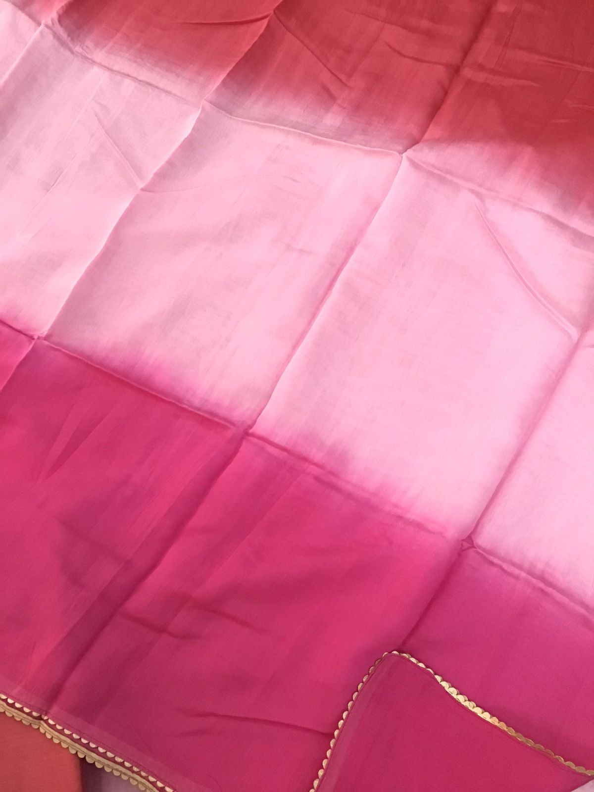 Soft Chanderi Embroidered Suit - Pink