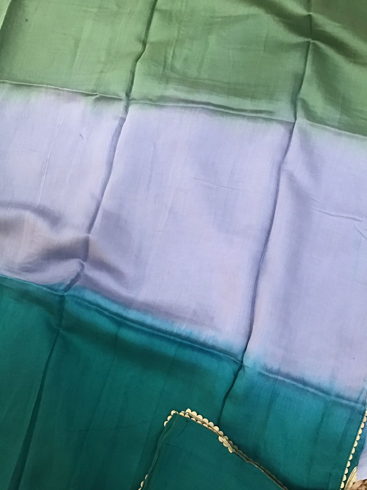 Soft Chanderi Embroidered Suit - Blue