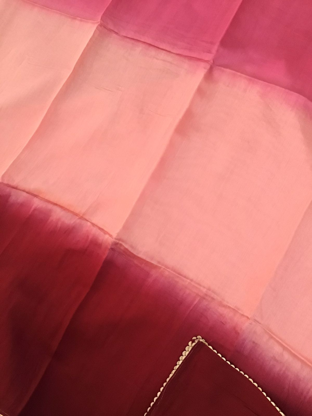 Soft Chanderi Embroidered Suit - Peach