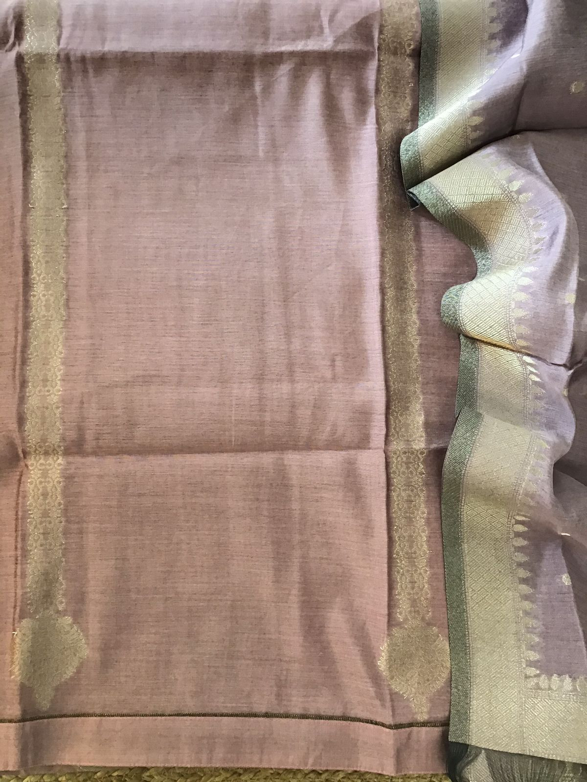 Soft Chanderi Banarasi Weaved Suit - Pink