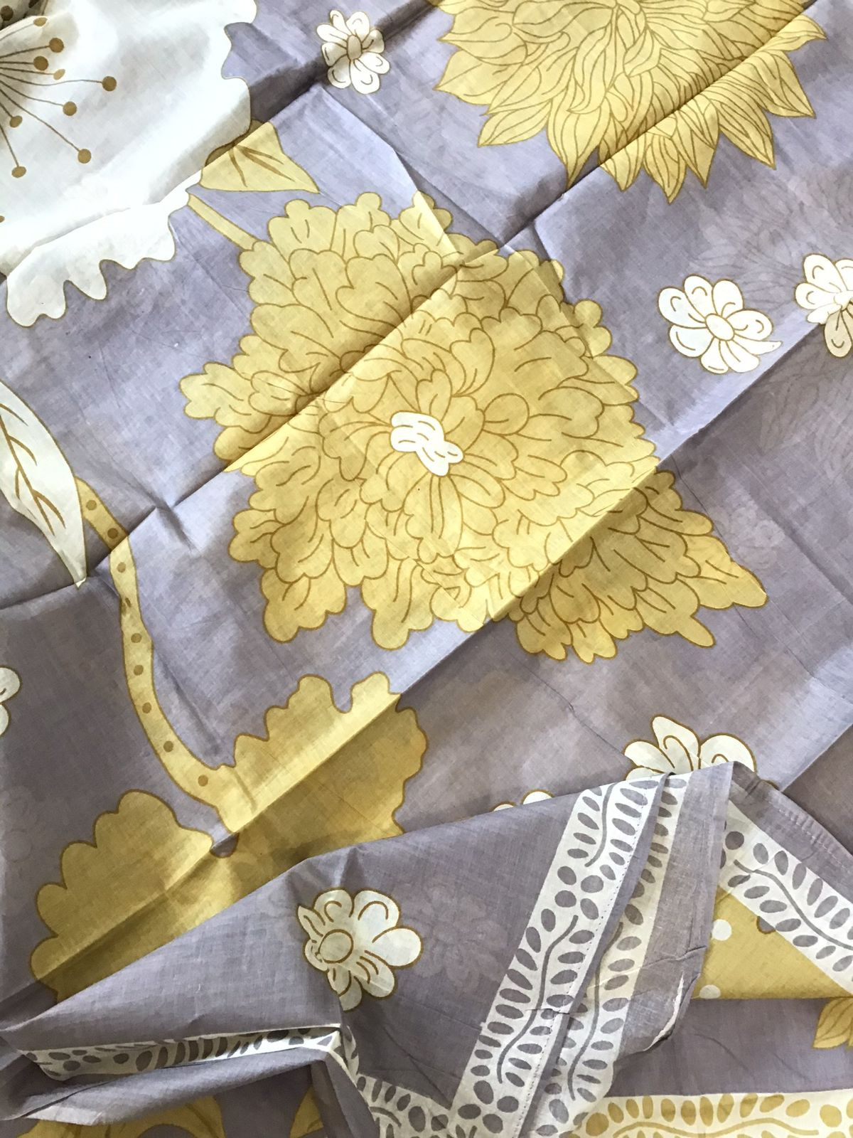 Pure Jaam Cotton Printed Embroidered Suit - Grey