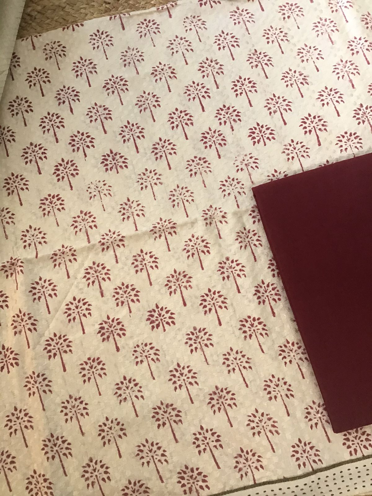 Pure Cotton Printed Self Embroidered Suit - Offwhite