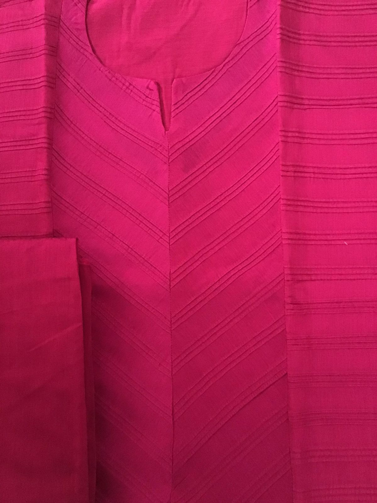 Pure Cotton Silk Embroidered Suit - Pink