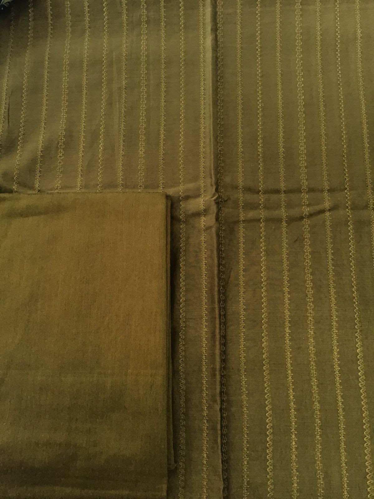 Pure Chanderi Embroidered Suit - Green