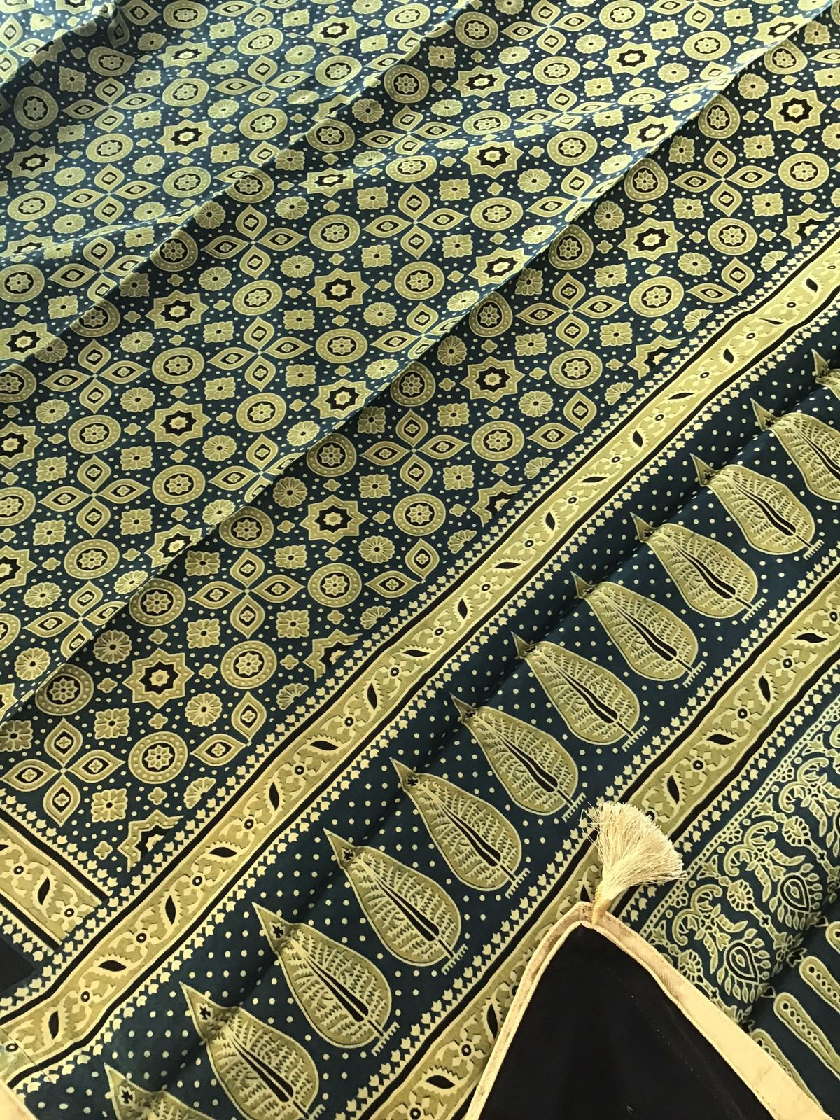 Pure Chanderi Embroidered Suit - Green