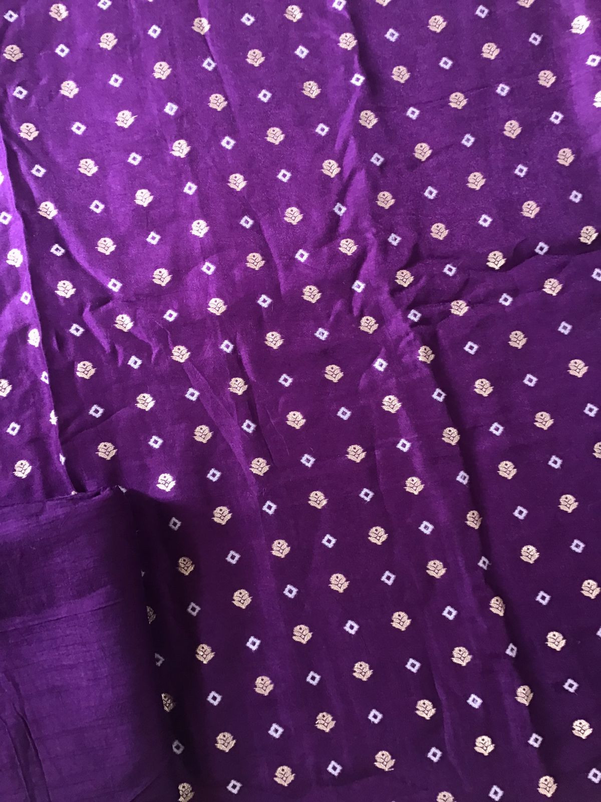 Soft Dola Silk Banarasi Weaved Suit - Violet